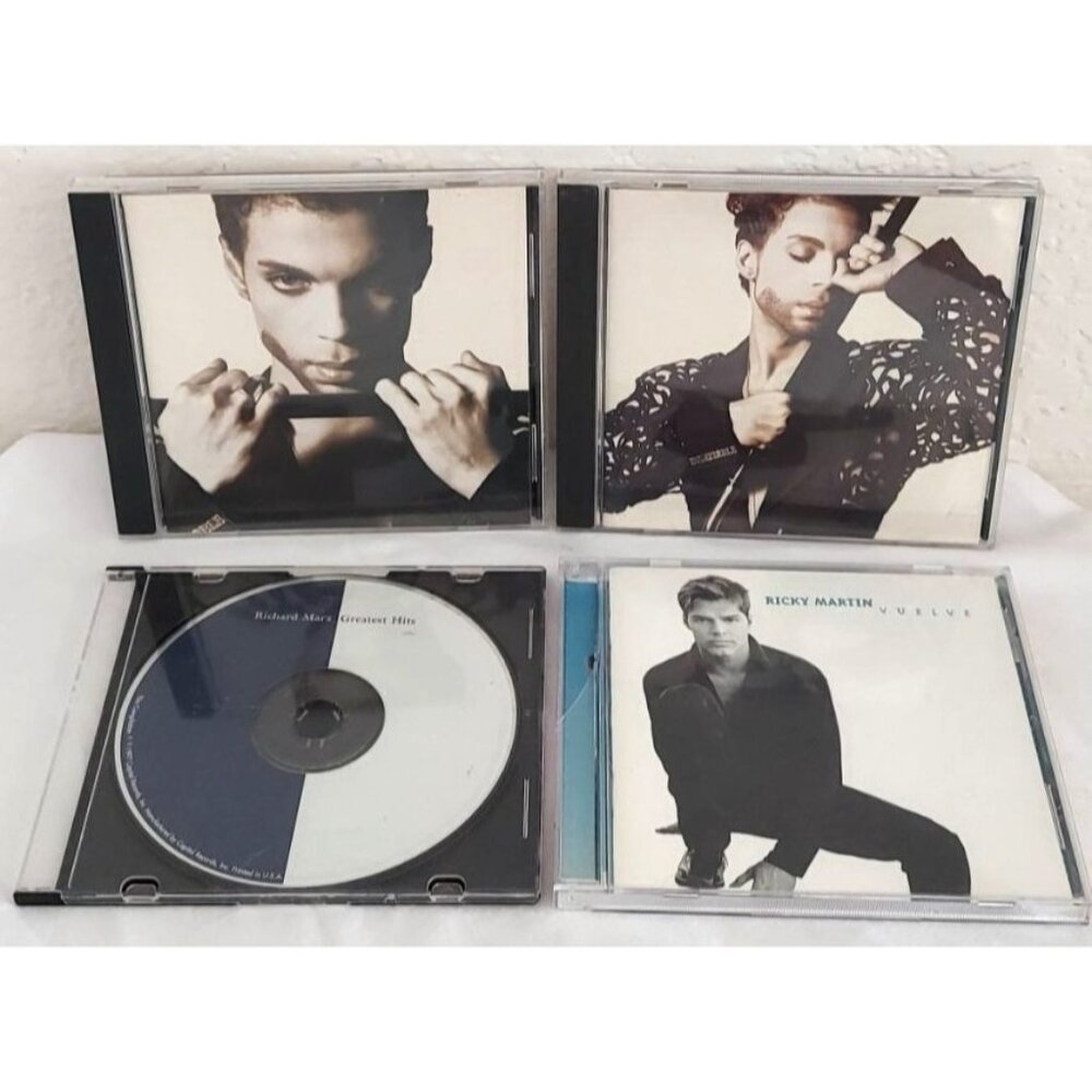Prince, Richard Marx, and Ricky Martin CD Lot Pop Hip Hop R&B Music CD Lot Of 4